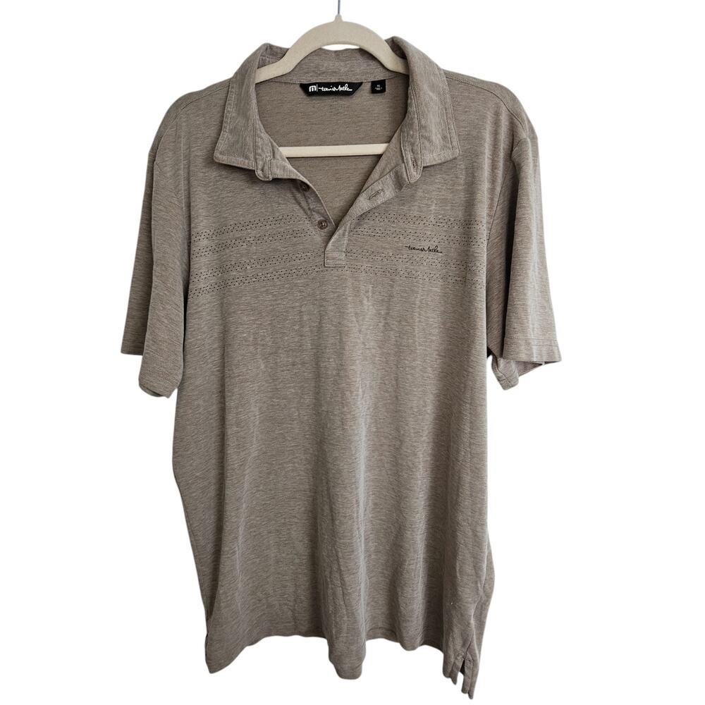 Travis Mathew Men's Polo in Taupe